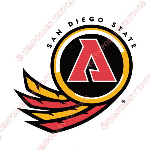San Diego State Aztecs Customize Temporary Tattoos Stickers NO.6100